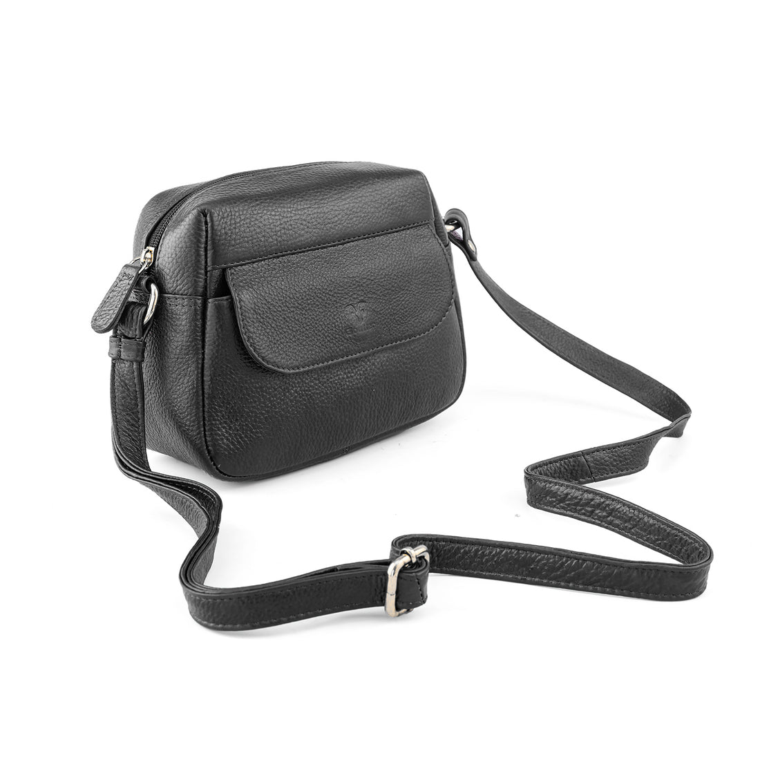 Goatter Genuine Leather Structured Crescent Sling Bag for Women | Premium Half-Moon Crossbody Bag | Compact Everyday Shoulder Purse