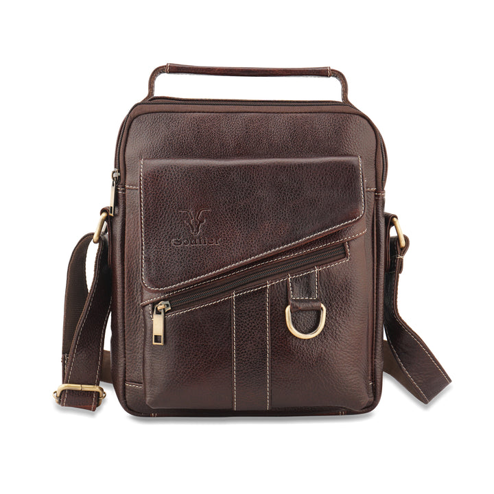 Goatter Genuine Leather Messenger Sling Bag For Men