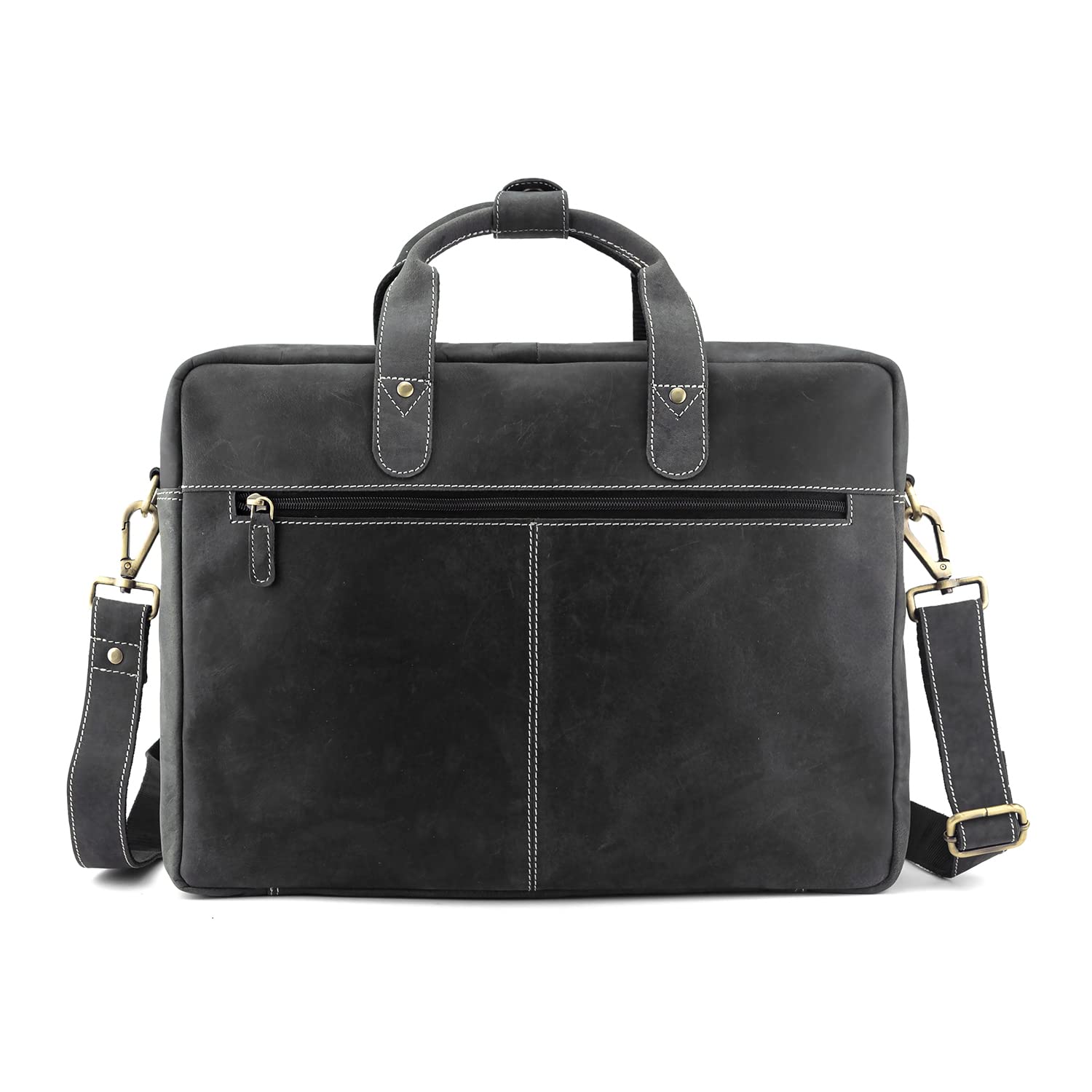 Goatter Hunter Leather 16" Inch Laptop Messenger Bag/Office Bag For Men