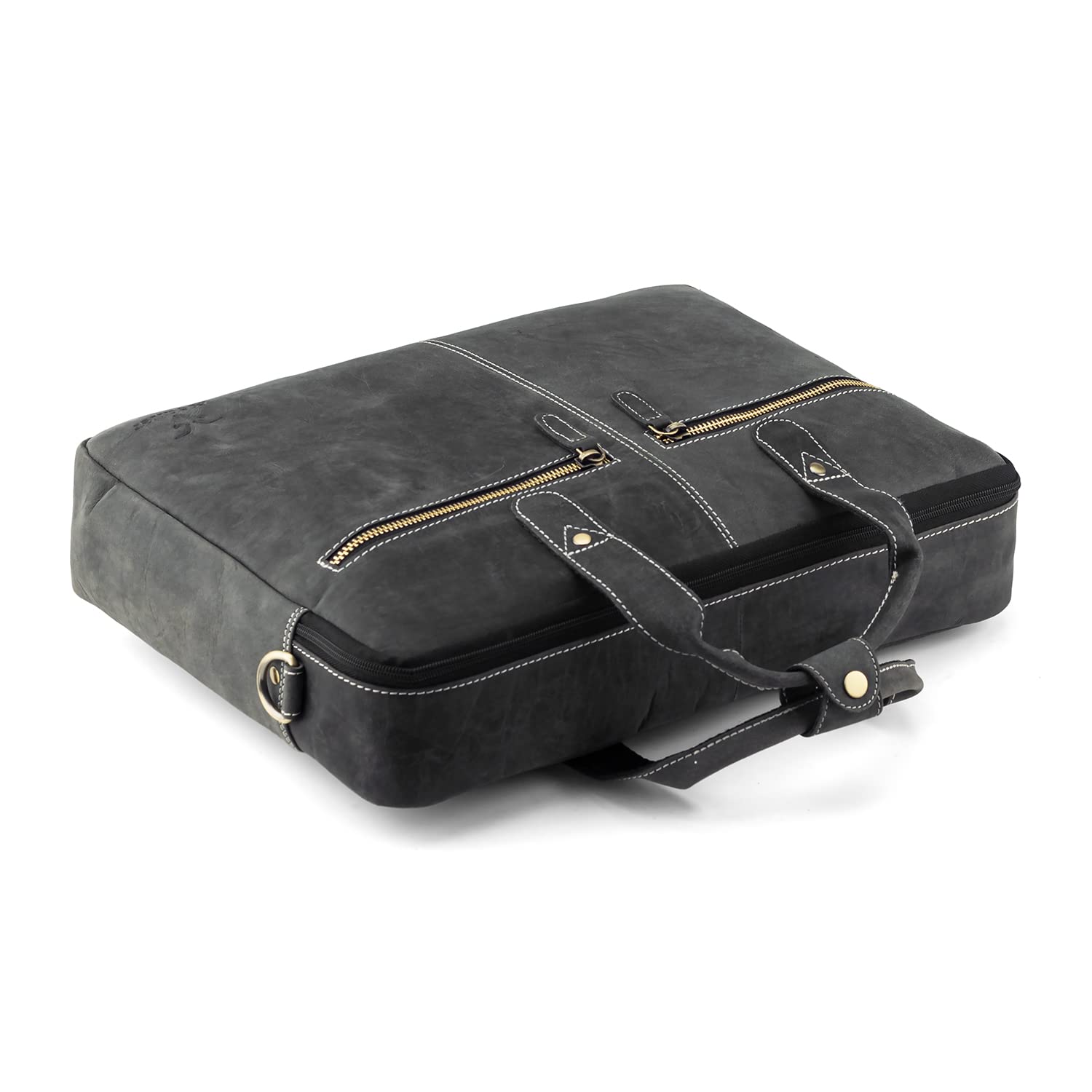 Goatter Hunter Leather 16" Inch Laptop Messenger Bag/Office Bag For Men