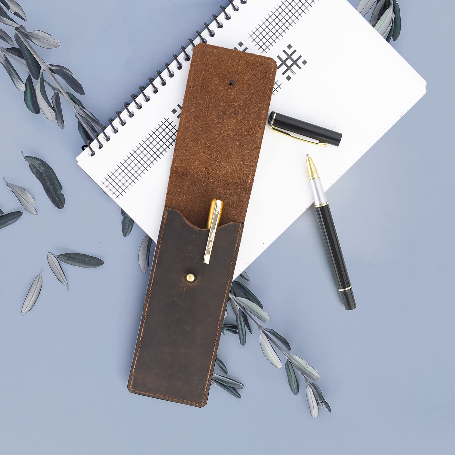 Goatter Hunter Leather Pen Case